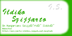 ildiko szijjarto business card